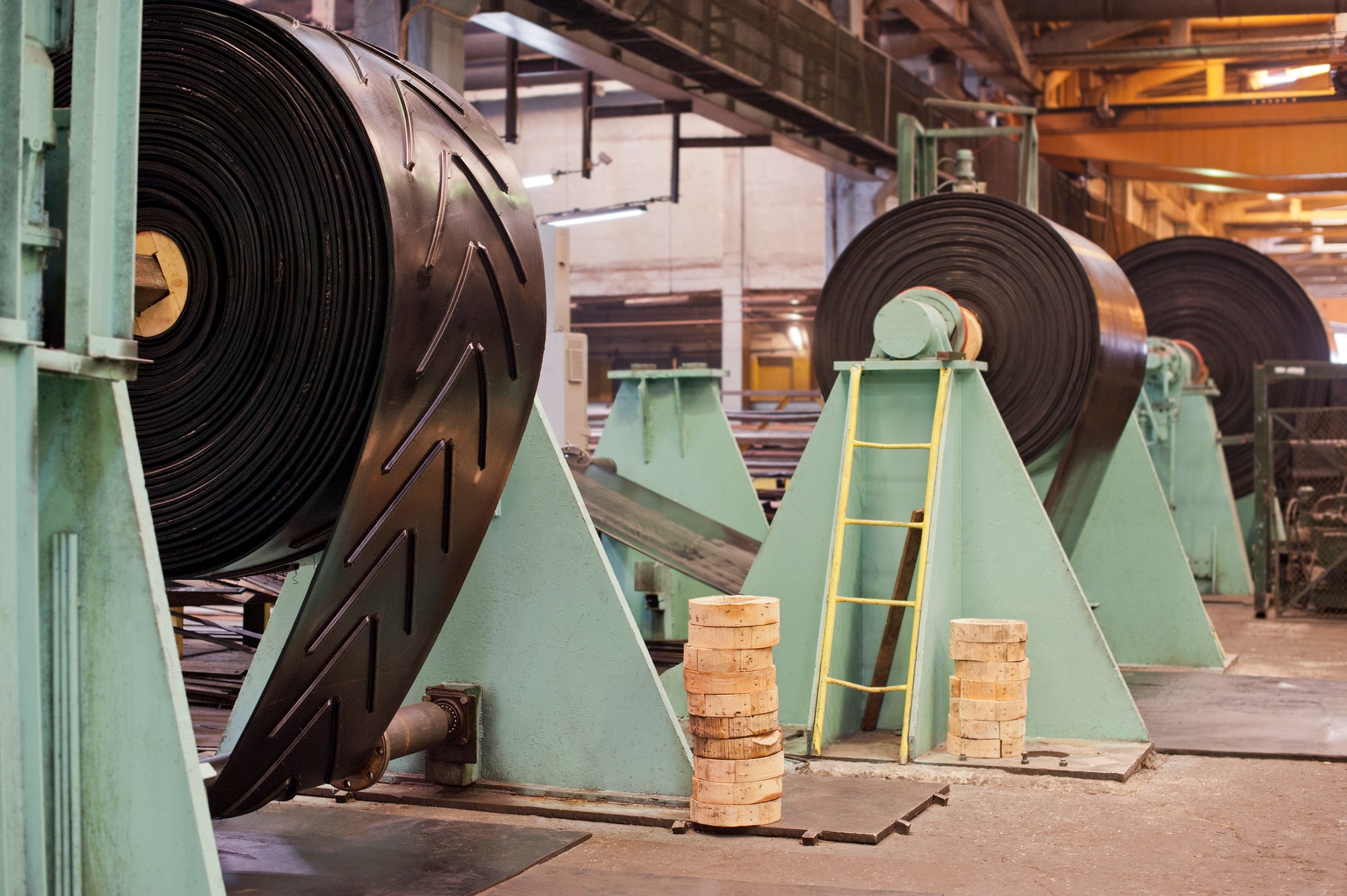 Rubber conveyor belts