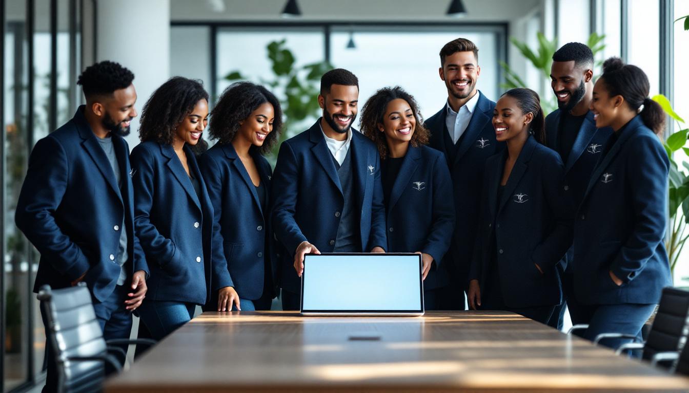 découvrez notre veste personnalisée brodée d'un logo, idéale pour renforcer l'esprit d'équipe et l'identité professionnelle au travail.