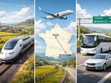 Choisir le meilleur trajet Paris-Marseille : train, avion, bus ou voiture