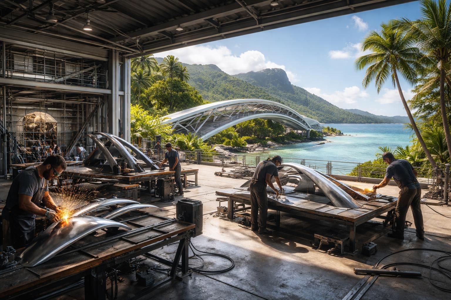 découvrez mdoi, la métallerie de l'océan indien, spécialisée dans des projets innovants qui transforment et modernisent le paysage local avec expertise et créativité.