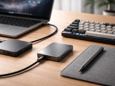 Accessoires indispensables : SSD externe, hub USB-C, clavier et stylet