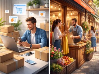 Comparaison e-commerce et commerce traditionnel : avantages et inconvénients