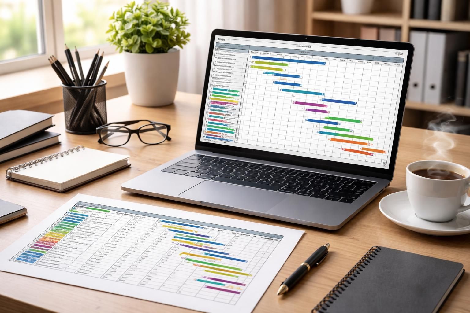 apprenez à maîtriser le diagramme de gantt avec notre guide complet et téléchargez gratuitement un modèle excel prêt à l'emploi pour gérer efficacement vos projets.