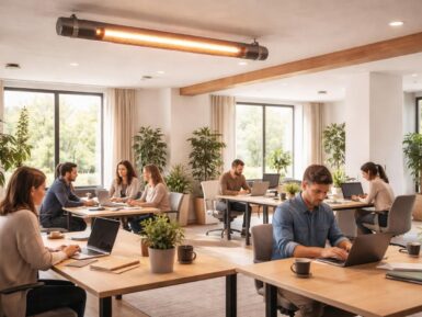 Optimisez le confort des équipes avec un chauffage tube radiant gaz pour bureaux
