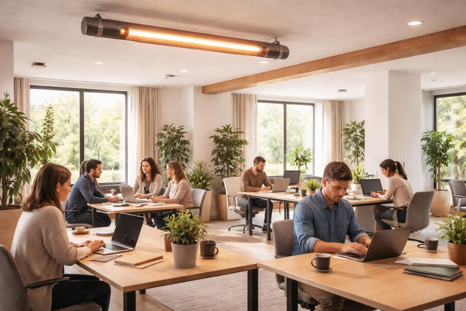 améliorez le bien-être et la productivité de vos équipes en installant un chauffage tube radiant gaz performant et adapté aux bureaux.