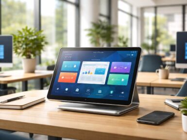 Signalétique dynamique : faire vivre vos bureaux grâce à une tablette tactile