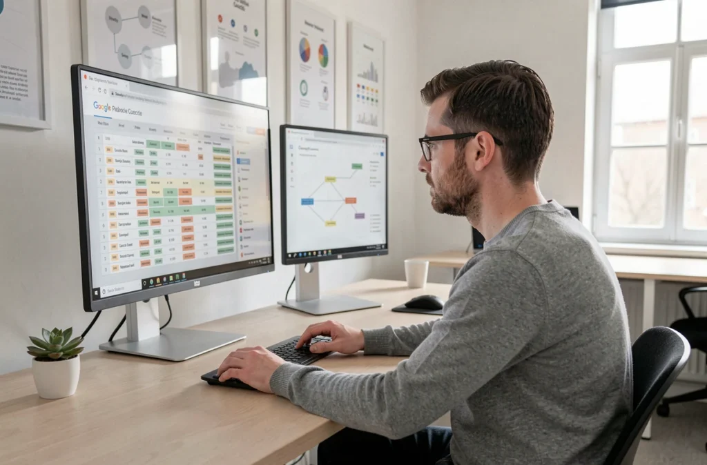 Expert SEO de l'agence ABK Agence Digitale analysant une stratégie de référencement web à Rennes